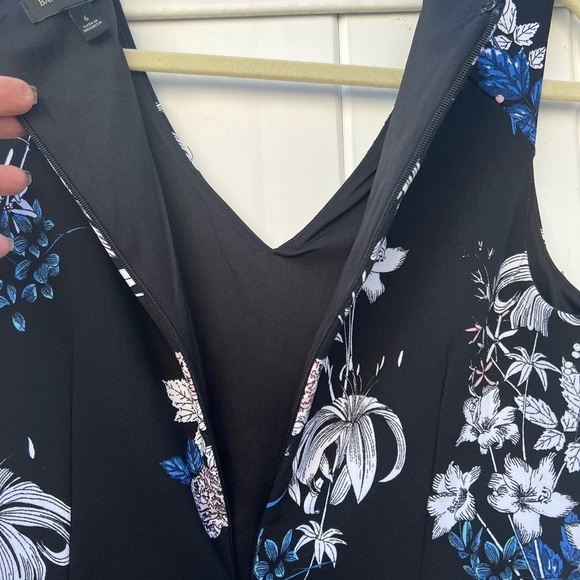 Banana Republic Black‎ Floral Dress Size 6 - Picture 6 of 8